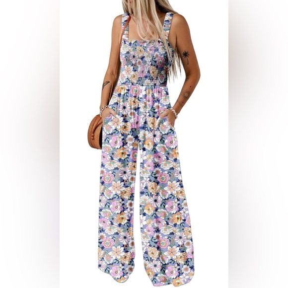 Dokotoo Pants - DOKOTOO Floral Jumpsuit